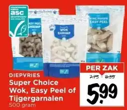 Vomar Voordeelmarkt Super Choice Wok, Easy Peel of Tijgergarnalen aanbieding