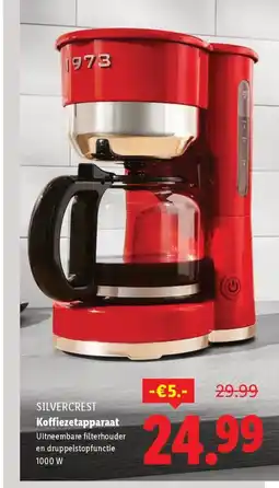 Lidl Silvercrest Koffiezetapparaat aanbieding