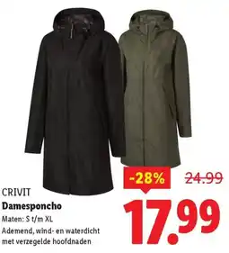 Lidl Crivit Damesponcho aanbieding