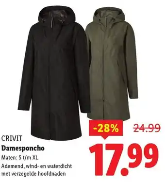 Lidl Crivit Damesponcho aanbieding