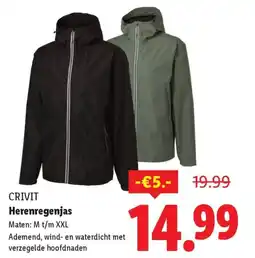 Lidl Crivit Herenregenjas aanbieding