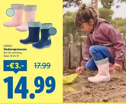 Lidl Lupilu Kinderregenlaarzen aanbieding