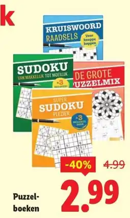 Lidl Puzzel boeken aanbieding