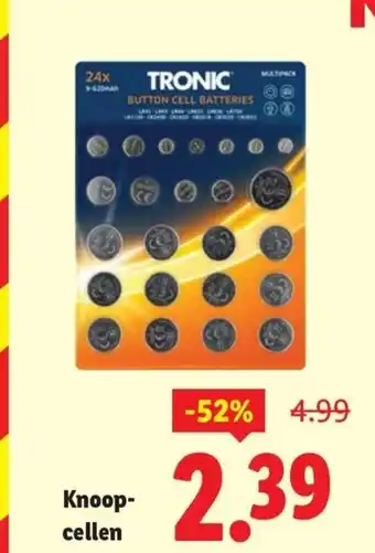 Lidl Knoop- cellen aanbieding