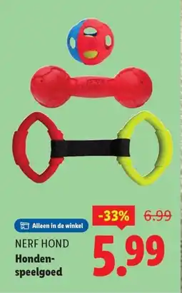 Lidl Nerf hond Honden speelgoed aanbieding