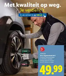Lidl Parkside Accu slagmoersleutel 20 V aanbieding