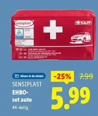 Lidl Sensiplast set auto 44 delig aanbieding