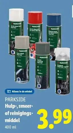 Lidl Parkside Hulp, smeer of reinigings, middel aanbieding