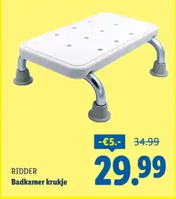 Lidl Ridder Badkamer krukje aanbieding