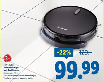 Lidl Silvercrest Robotstofzuiger met dweilfunctie aanbieding