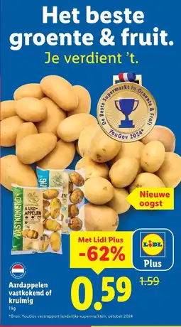 Lidl Aardappelen vastkokend of kruimig aanbieding