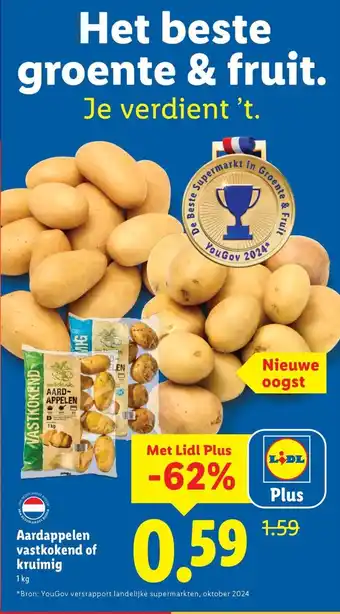 Lidl Aardappelen vastkokend of kruimig aanbieding