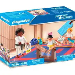 Bol.com PLAYMOBIL Sports and action karate training - 71186 aanbieding