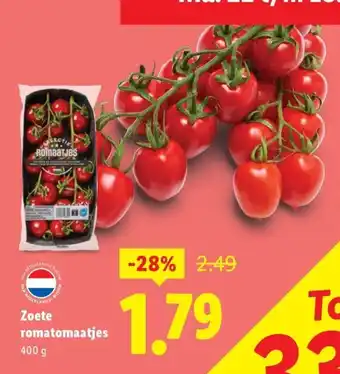 Lidl Zoete romatomaatjes aanbieding
