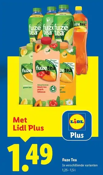 Lidl Fuze Tea aanbieding