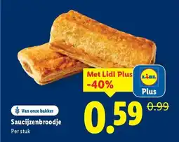 Lidl Saucijzenbroodje aanbieding