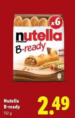 Lidl Nutella B-ready aanbieding