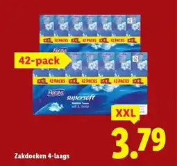 Lidl Zakdoeken 4-laags aanbieding