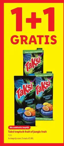 Lidl Taksi tropisch fruit of jungle fruit aanbieding