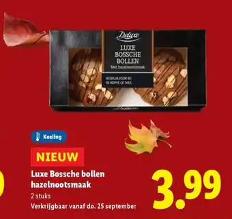 Lidl Luxe Bossche bollen hazelnootsmaak aanbieding