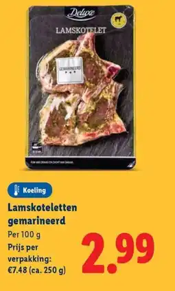 Lidl Lamskoteletten gemarineerd aanbieding
