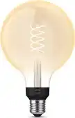 MediaMarkt PHILIPS HUE Bluetooth - Filament globe - warmwit licht G125/E27 aanbieding