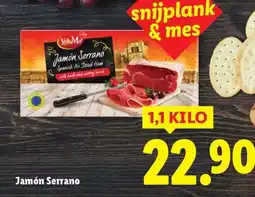 Lidl Jamón Serrano aanbieding