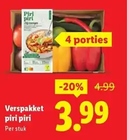 Lidl Verspakket piri piri aanbieding