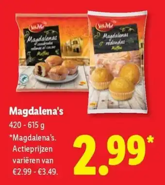 Lidl Magdalenas aanbieding