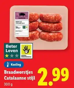 Lidl Braadworstjes Catalaanse stijl aanbieding