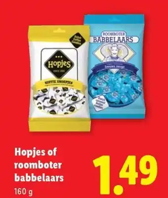 Lidl Hopjes of roomboter babbelaars aanbieding