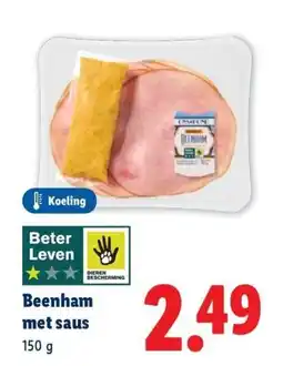 Lidl Beenham met saus aanbieding