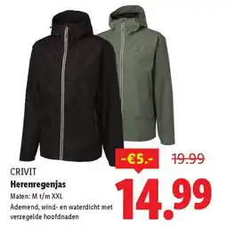 Lidl Crivit Herenregenjas aanbieding