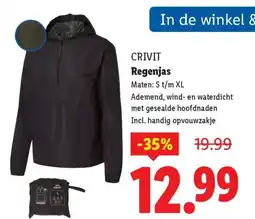 Lidl Crivit Regenjas aanbieding