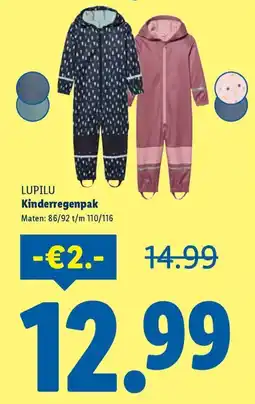 Lidl Lupilu Kinderregenpak aanbieding
