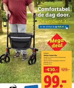 Lidl Ridder Rollator Comfort Plus aanbieding