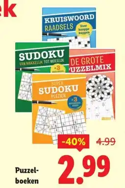 Lidl Puzzel boeken aanbieding