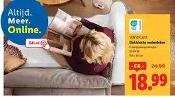 Lidl Sensiplast Elektrische onderdeken aanbieding