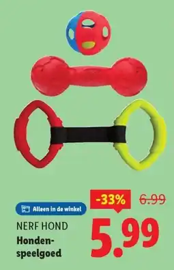 Lidl Nerf hond Honden speelgoed aanbieding