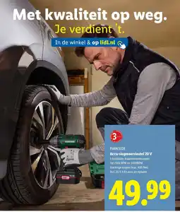 Lidl Parkside Accu-slagmoersleutel 20 V aanbieding
