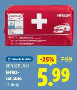 Lidl Sensiplast Ehbo set auto aanbieding