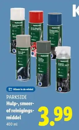 Lidl Parkside Hulp smeer of reinigings middel aanbieding