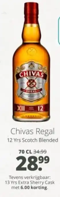 Mitra Chivas Regal 12 Yrs Scotch Blended aanbieding