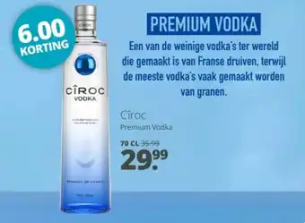 Mitra Ciroc Premium Vodka aanbieding