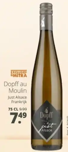 Mitra Dopff au Moulin aanbieding