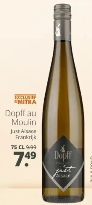 Mitra Dopff au Moulin aanbieding