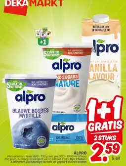 Dekamarkt Alpro aanbieding