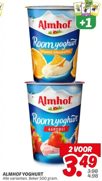Dekamarkt Almhof yoghurt aanbieding