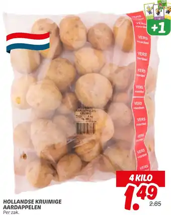 Dekamarkt Hollandse kruimige aardappelen aanbieding