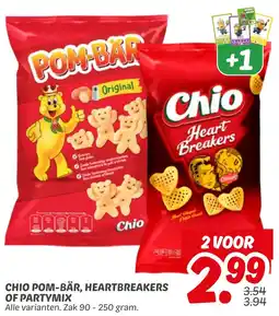 Dekamarkt Chio pom bär, heartbreakers of partymix aanbieding